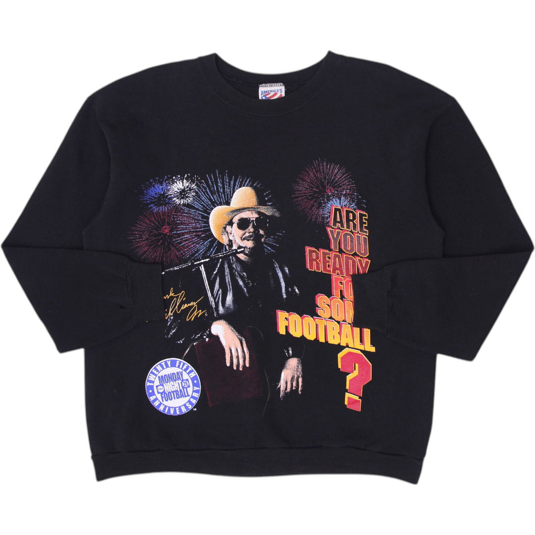 Vintage 90s Hank Williams Jr NFL Football Sweatshirts Made in USA Size XL | Migration_Sweatshirts | Fashion Rerun