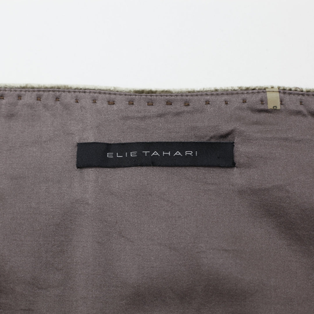 Y2K Ladies Elie Tahari Embellished Elegant Midi Skirt Size M
