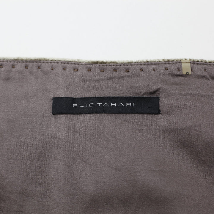 Y2K Ladies Elie Tahari Embellished Elegant Midi Skirt Size M