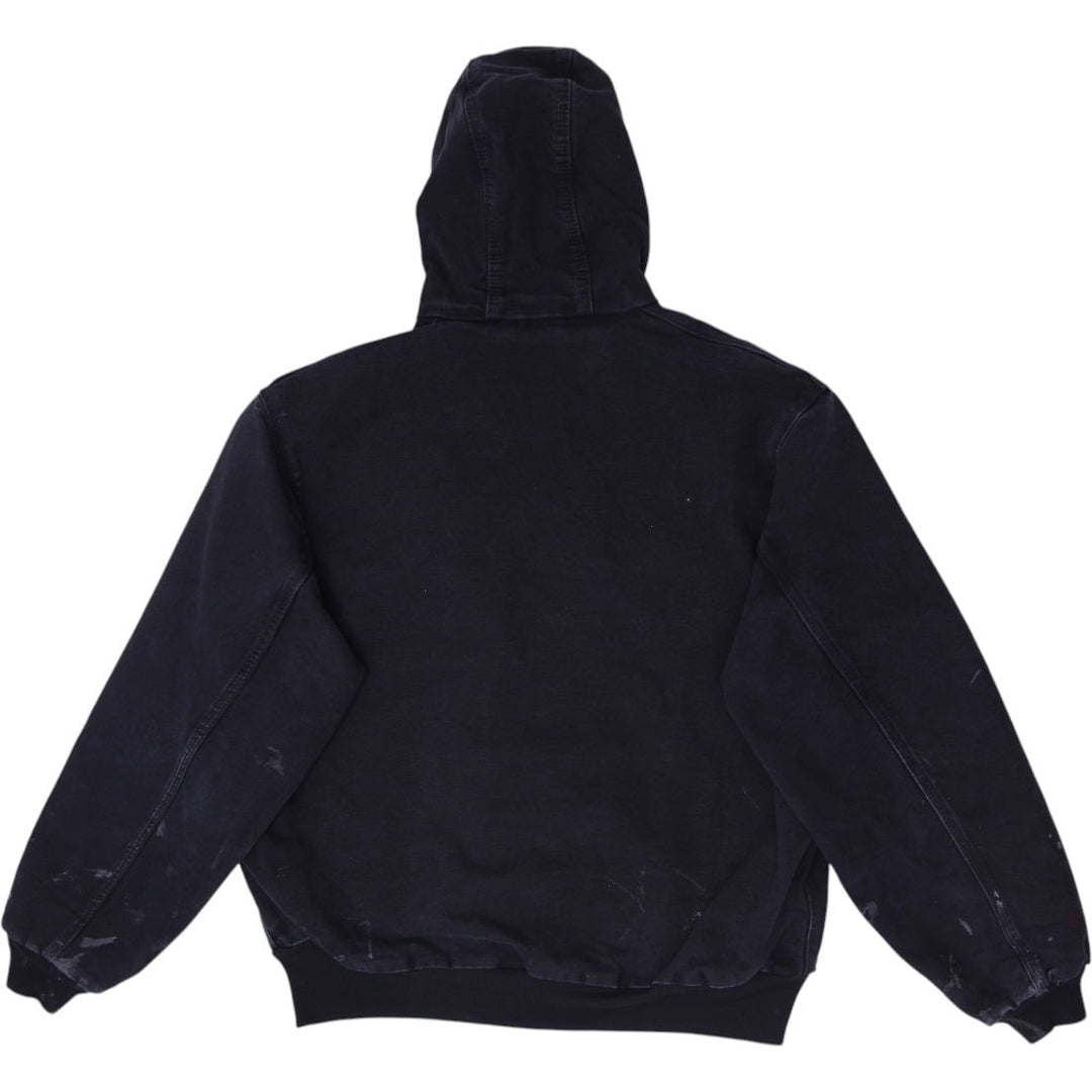 Mens Carhartt  J131-BLK Loose Fit Zip Up Hooded Jacket Size L