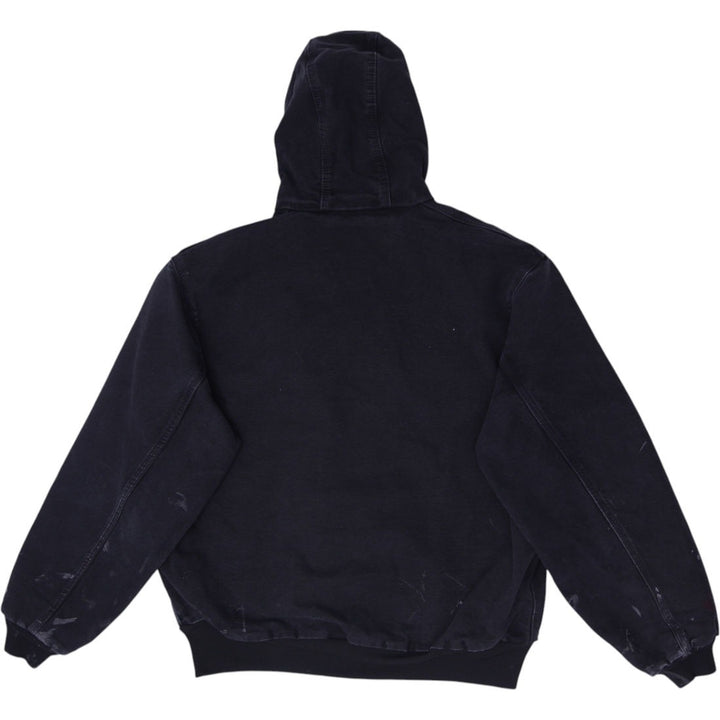 Mens Carhartt  J131-BLK Loose Fit Zip Up Hooded Jacket Size L