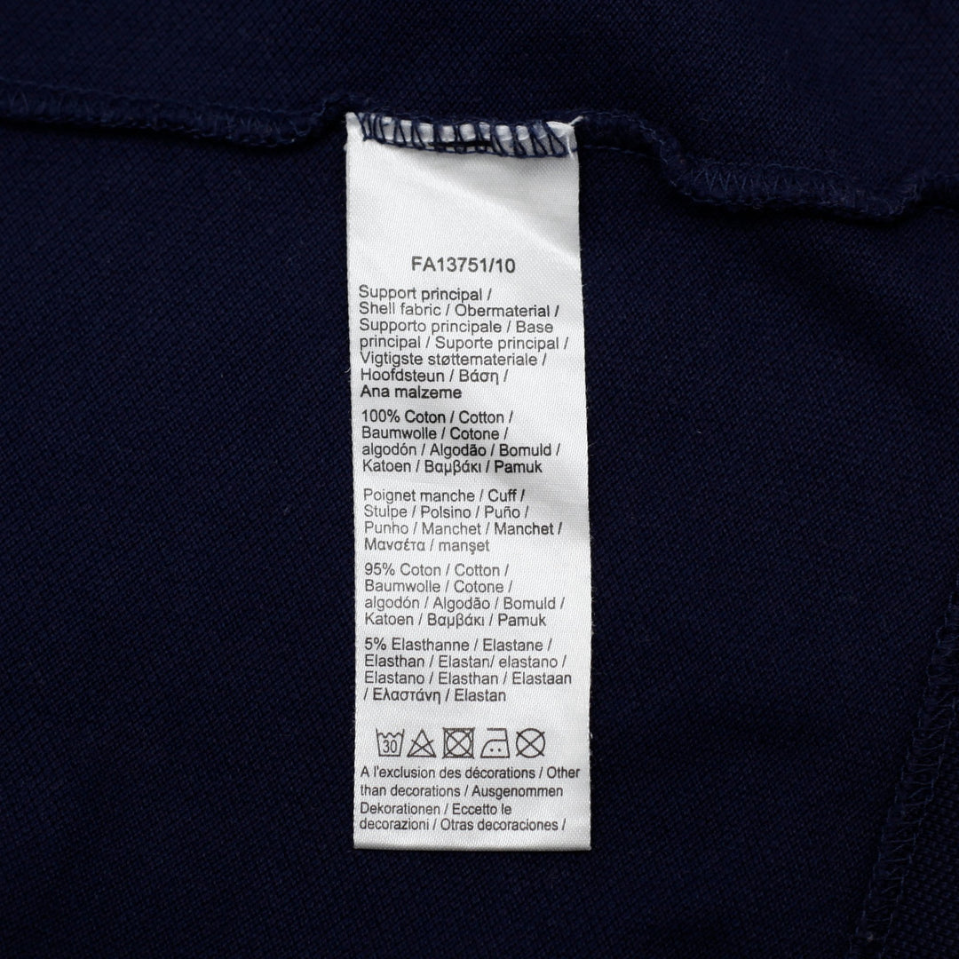 Mens Lacoste Classic Fit Long Sleeve Polo T-Shirt Navy Blue Size M