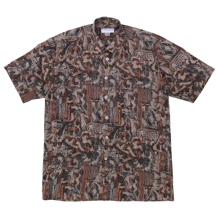 Vintage Comodo Collection Printed Short Sleeve Shirt - Fashion Rerun Vintage Migration_Shirt