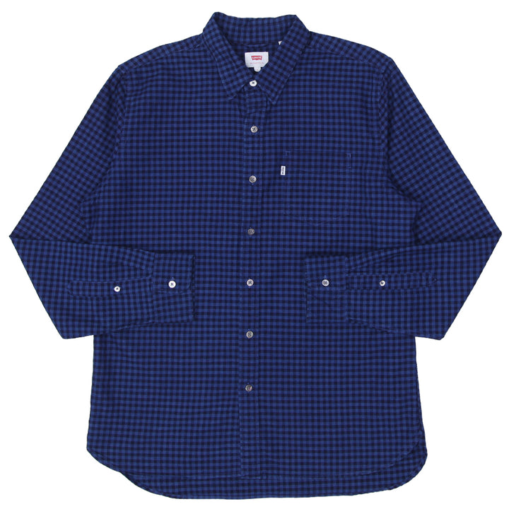 Mens Levi Strauss Checkered Long Sleeve Shirt - Fashion Rerun Vintage Migration_Shirt