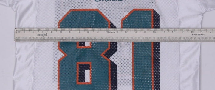Vintage White Mesh Miami Dolphins McMichael #81 NFL Jersey Size S | Migration_Jerseys - View 8 | Fashion Rerun