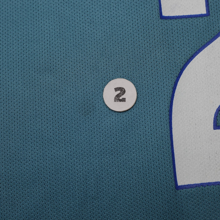 Vintage 90s Champion Larry Johnson #2 Charlotte Hornets Basketball Jersey Sz 44