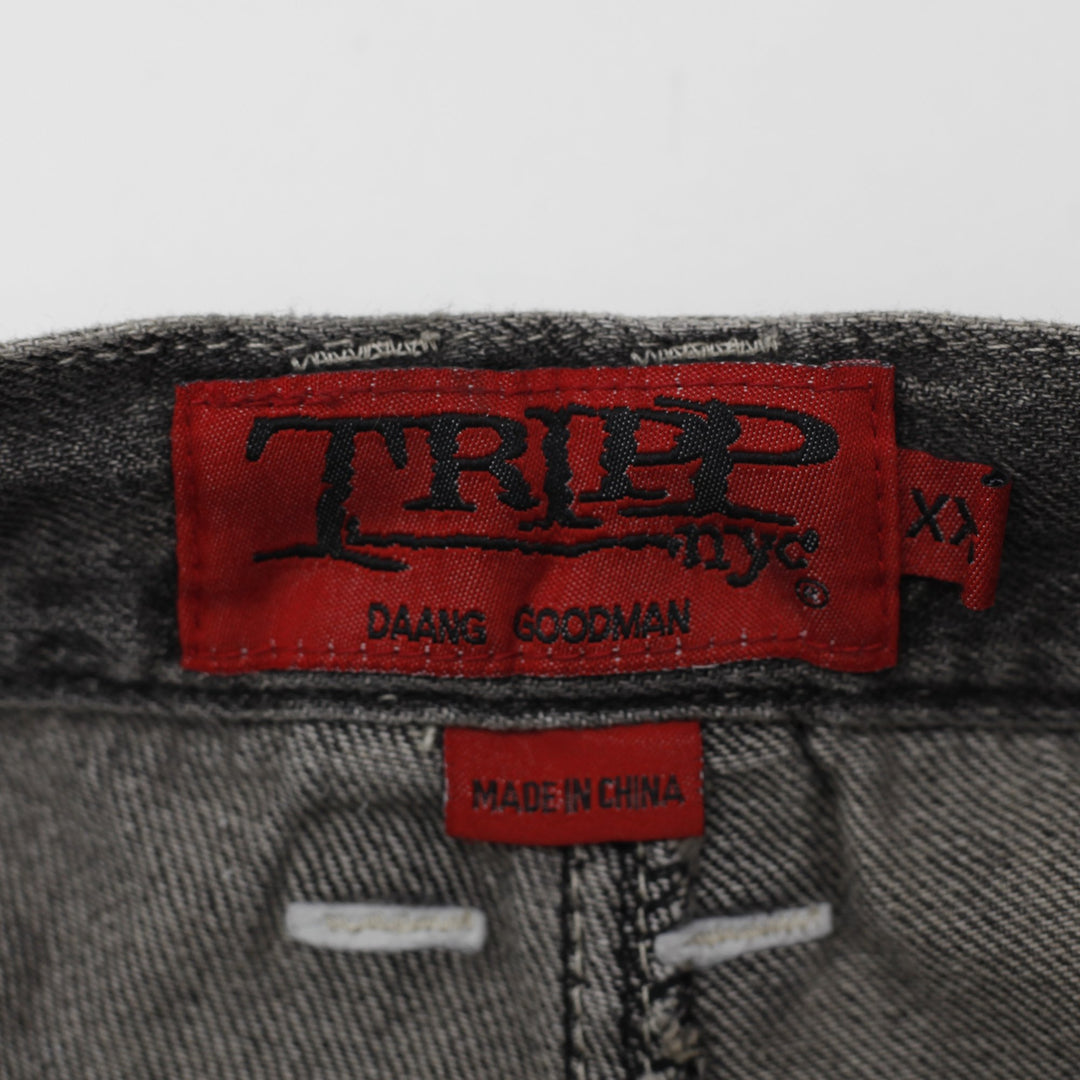 Y2K Ladies Tripp NYC Daang Goodman Bondage High Waisted Jeans Size XXS
