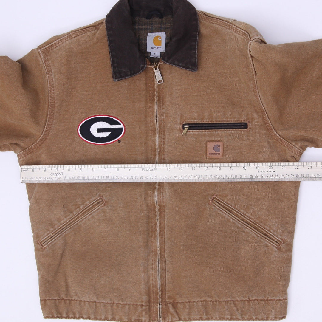 Mens Carhartt 100829 Georgia Bulldogs NCAA Canvas Work Jacket Size M