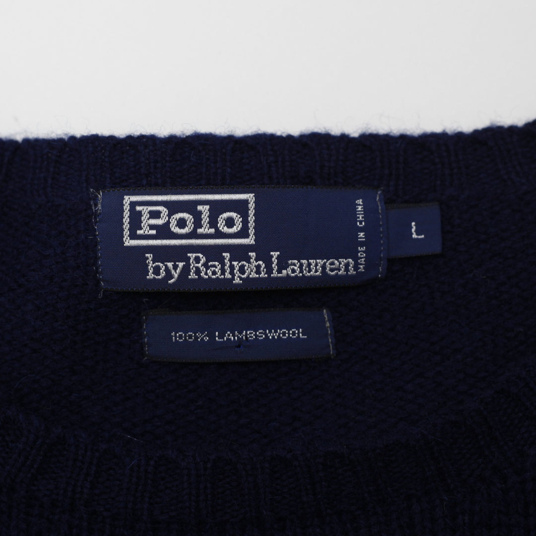 Vintage 90s Ralph Lauren Lambs Wool Sweater Size L | Migration_Knitwear & Sweaters - Back View | Fashion Rerun