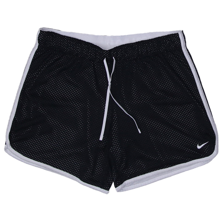 Ladies Nike Logo Black Mesh Sports Shorts