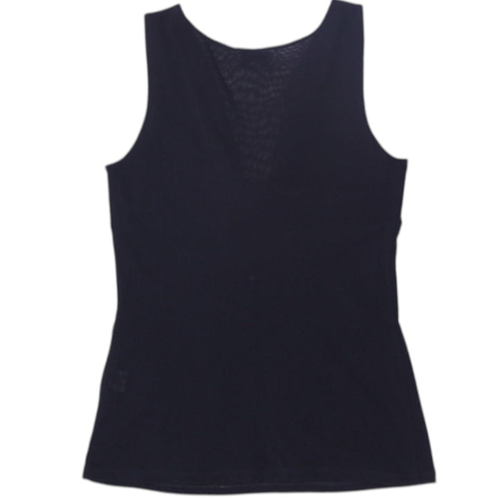 Y2K Ladies Sweet Pea For New York & Company Sleeveless Stretch Black Top | Migration_Y2K Tops - Side View | Fashion Rerun