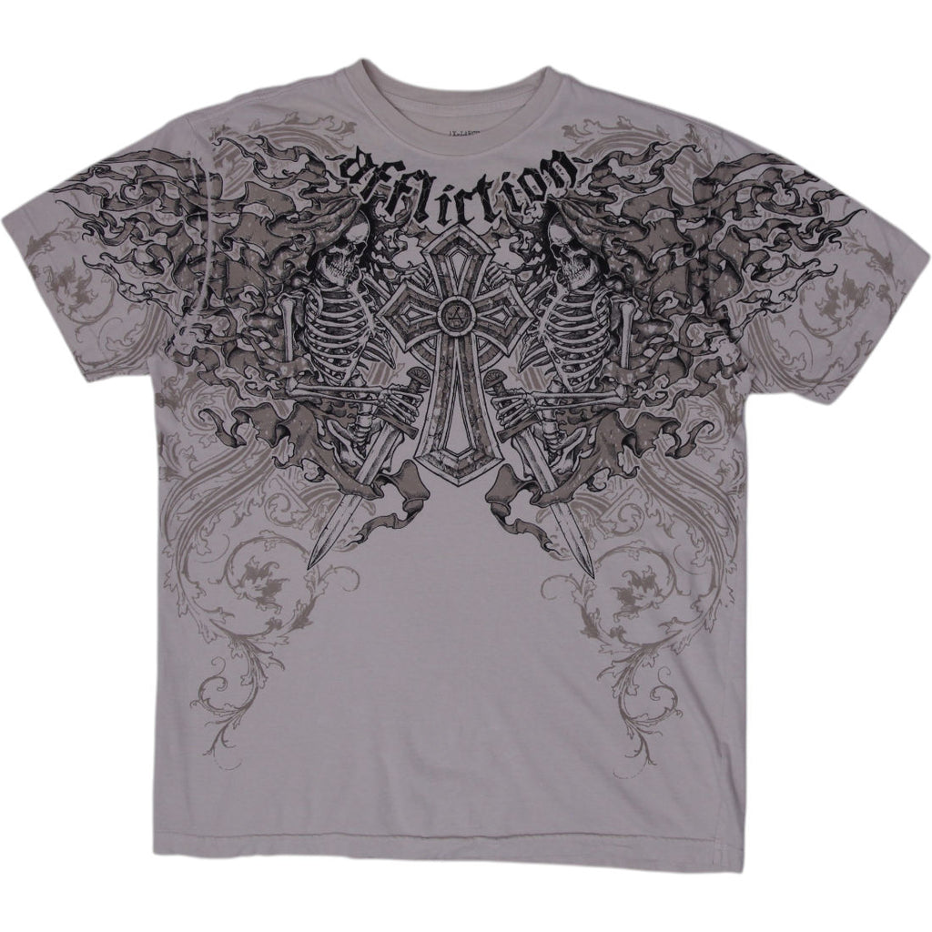 激レア　Afflictionコラボ Tシャツ　ダメージ加工 Y2K Mサイズ d0a3c19b-9d56-4790-84cc-
