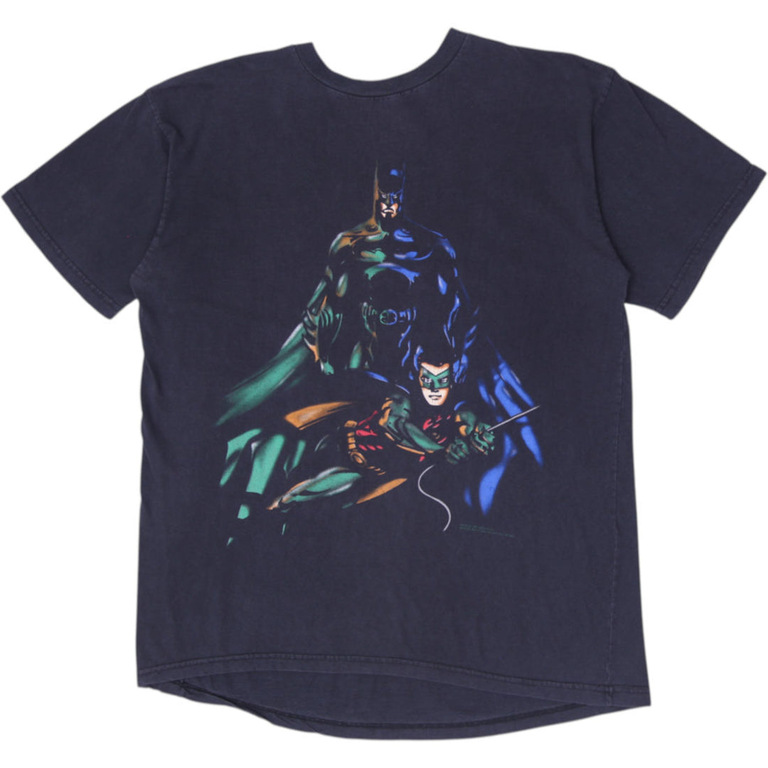 Vintage 1995 Batman & Robin DC Comics Graphic T-Shirt Novel Teez Large
