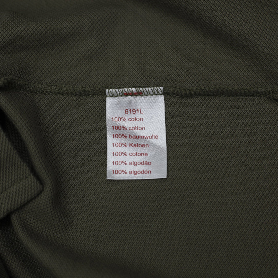 Mens Lacoste L!VE Pique Polo T-Shirt Olive Khaki Green Size 6
