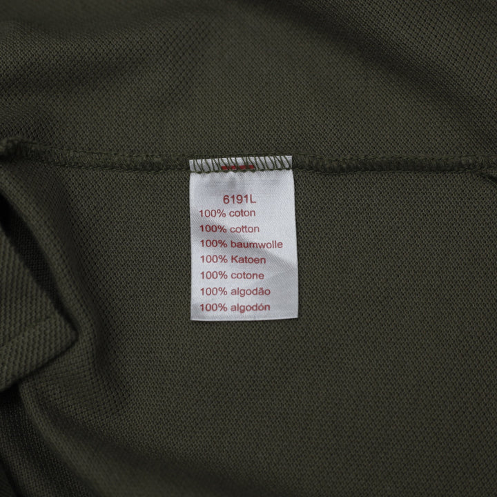 Mens Lacoste L!VE Pique Polo T-Shirt Olive Khaki Green Size 6