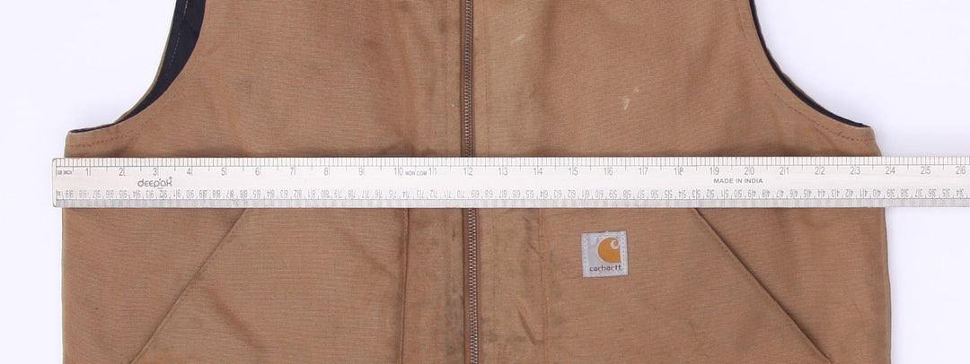 Carhartt V01 BRN Arctic Quilt-Lined Duck Workwear Utility Vest Size L | Migration_Vests - View 10 | Fashion Rerun