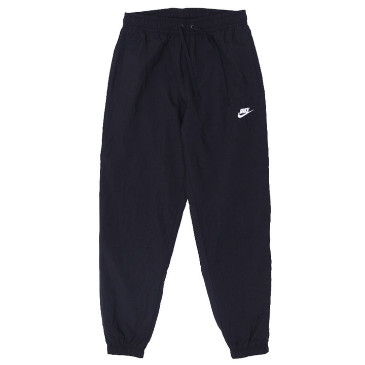Mens Nike Embroidered Cuffed Black Nylon Track Pants - Fashion Rerun Vintage Migration_Pants