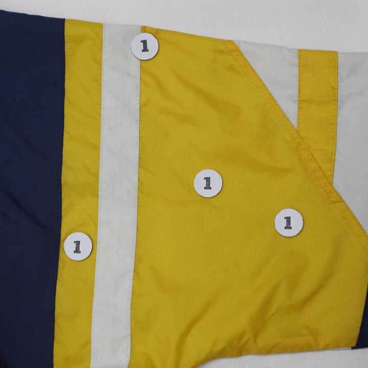 Vintage 90s Starter Michigan Wolverines NCAA Jacket Navy Yellow L | Migration_Jackets - View 6 | Fashion Rerun