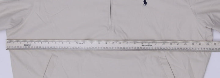 Mens Polo By Ralph Lauren Quarter Zip XL Cream Jacket