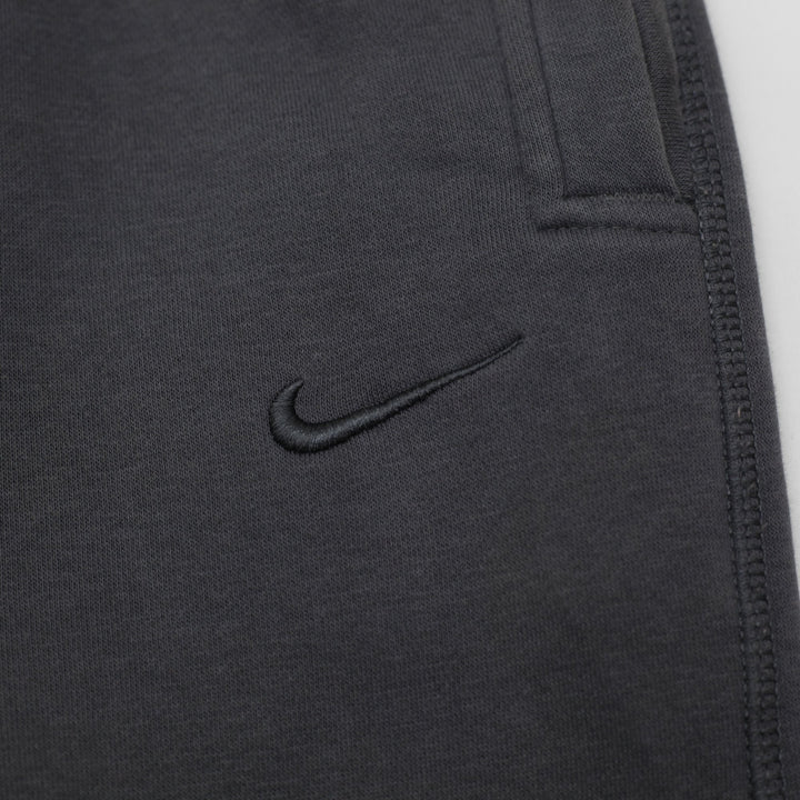 Mens Nike Mini Swoosh Wide-Leg Fleece Sweatpants Charcoal Gray Size XXL