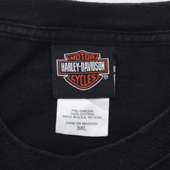 Vintage Harley Davidson "Fearless And Proud" Wolf And Eagle Graphic T-Shirt 3XL Made In USA - Fashion Rerun Vintage Migration_T-Shirt