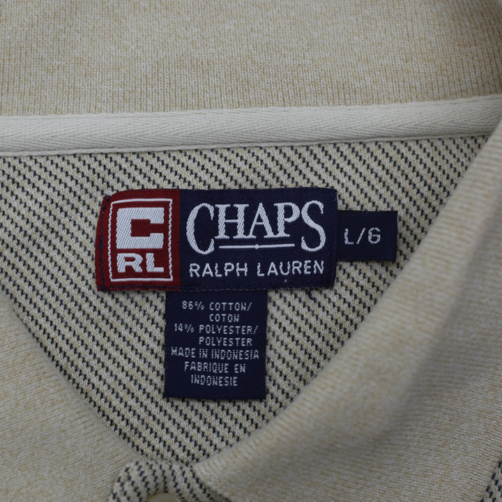 Chaps Ralph Lauren Long Sleeve Cotton Casual Polo Shirt L | Migration_T-Shirts - Back View | Fashion Rerun