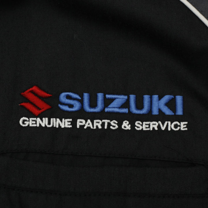 Mens Suzuki Genuine Parts Service Shirt Black Gray Racing Logo XL | Migration_Shirts - Detail View | Fashion Rerun