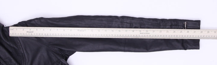 Y2K Ladies Bebe Casual Leather Jacket Size XS