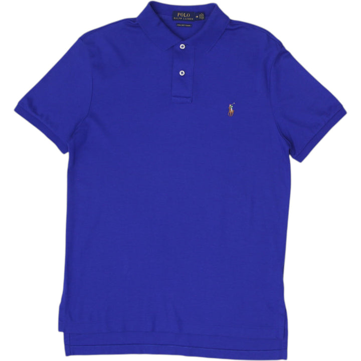 Mens Polo Ralph Lauren Blue Pima Soft Touch Shirt Size M