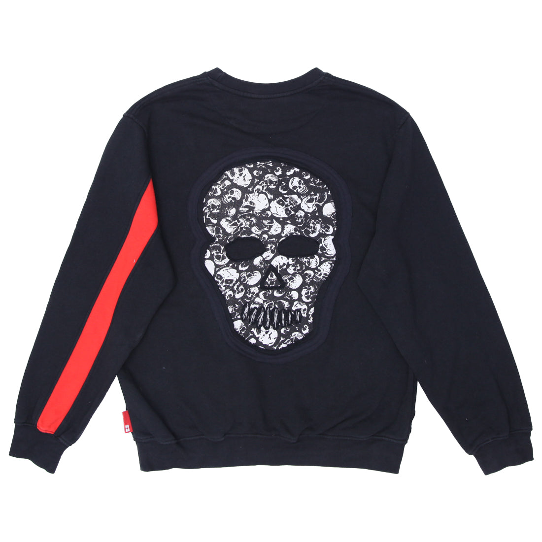 トップス SKELETON PATCHED CREW SWEAT SKELETON PATCHED CREW SWEAT - Skeleton Sweatshirt Metallic Infant Neck