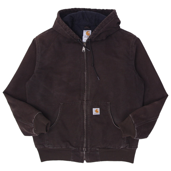 Ladies Carhartt WJ130 DKB Full Zip Hooded Workwear Jacket
