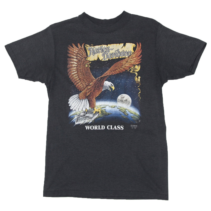 1990 Vintage 3D Emblem Harley Davidson Arbour Moto T-Shirt S.Stitch Made In USA L
