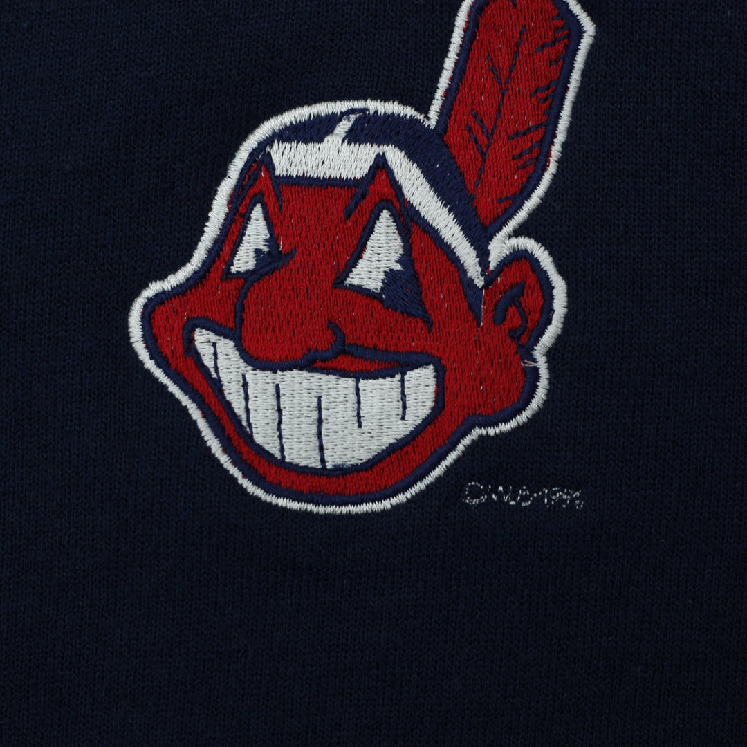 Vintage Artex Sportswear Indians Cleveland Navy Sweatshirt XL | Migration_Sweatshirt - Detail View | Fashion Rerun