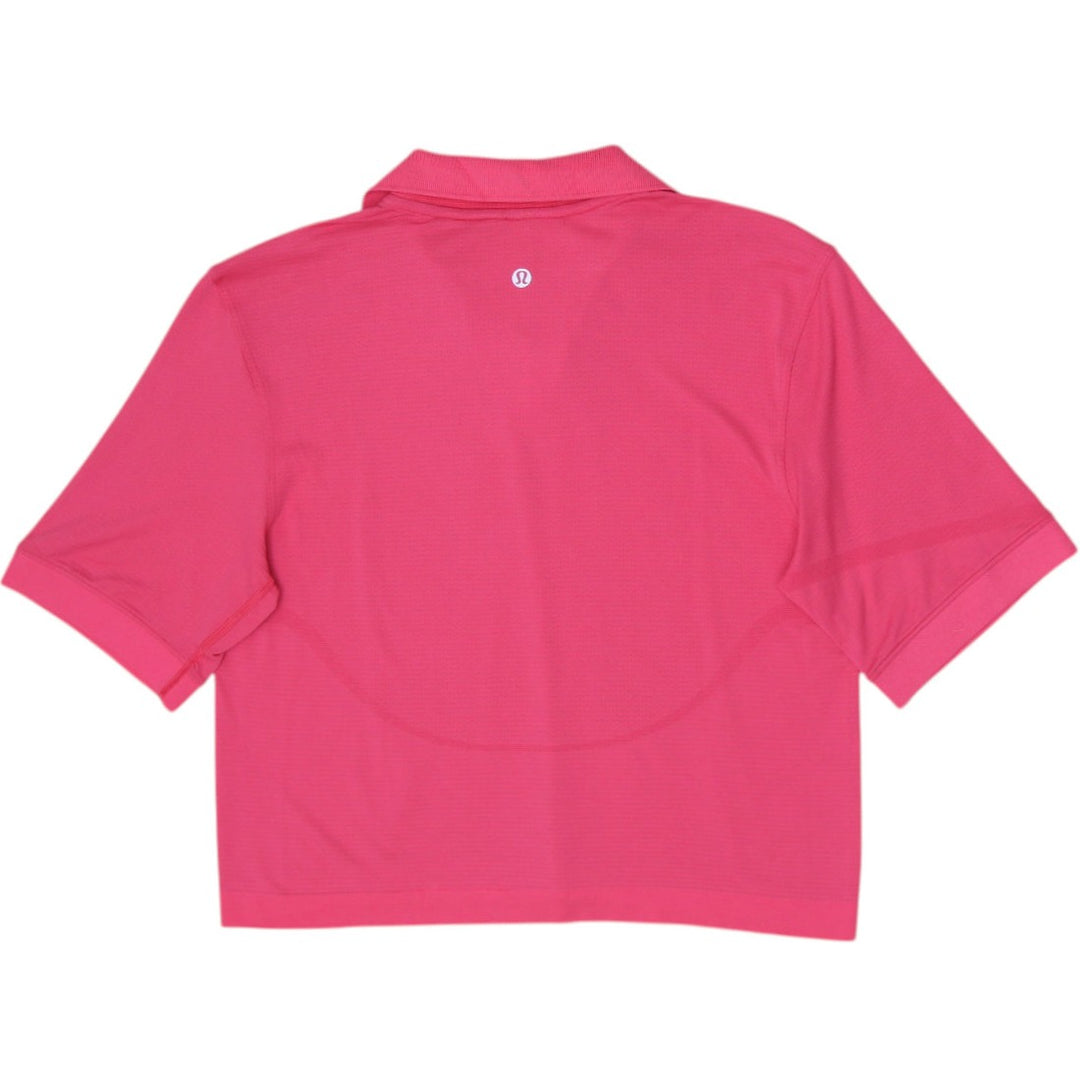 Ladies Lululemon Swiftly Tech Short Sleeve Polo Shirt Cropped Size 6