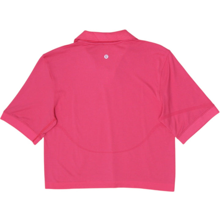 Ladies Lululemon Swiftly Tech Short Sleeve Polo Shirt Cropped Size 6