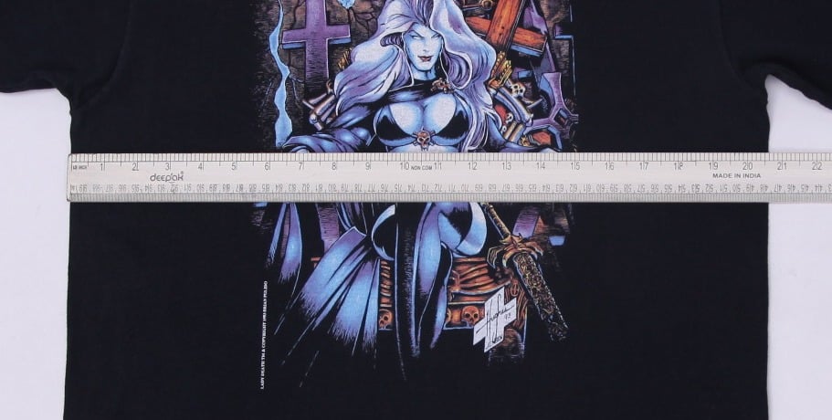 Vintage 1993 Lady Death Chaos Comics T-Shirt Dc Marvel Size L Made In USA | Migration_T-Shirts - Alternate Vi | Fashion Rerun