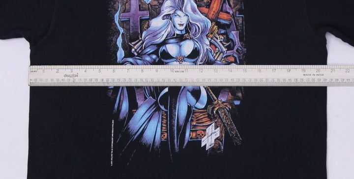 Vintage 1993 Lady Death Chaos Comics T-Shirt Dc Marvel Size L Made In USA | Migration_T-Shirts - Alternate Vi | Fashion Rerun
