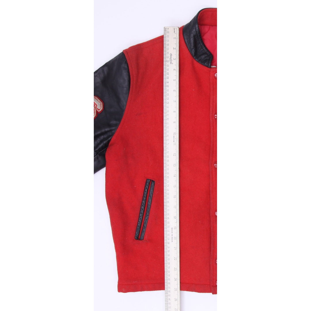 Vintage Grimsby Eagles Leather Varsity Jacket Made in Canada Size XL | Migration_Jackets MJ DROP - View 7 | Fashion Rerun