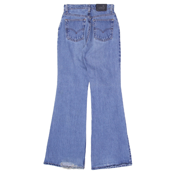 Vintage Ladies Levis Flares A Lot Silver Tab Flared Jeans featuring wide-leg design
