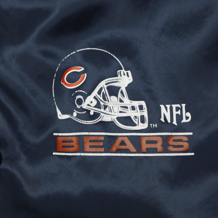 Vintage Chalk Line Chicago Bears Jacket Navy NFL Satin Bomber XL | Migration_Jackets - Detail View | Fashion Rerun