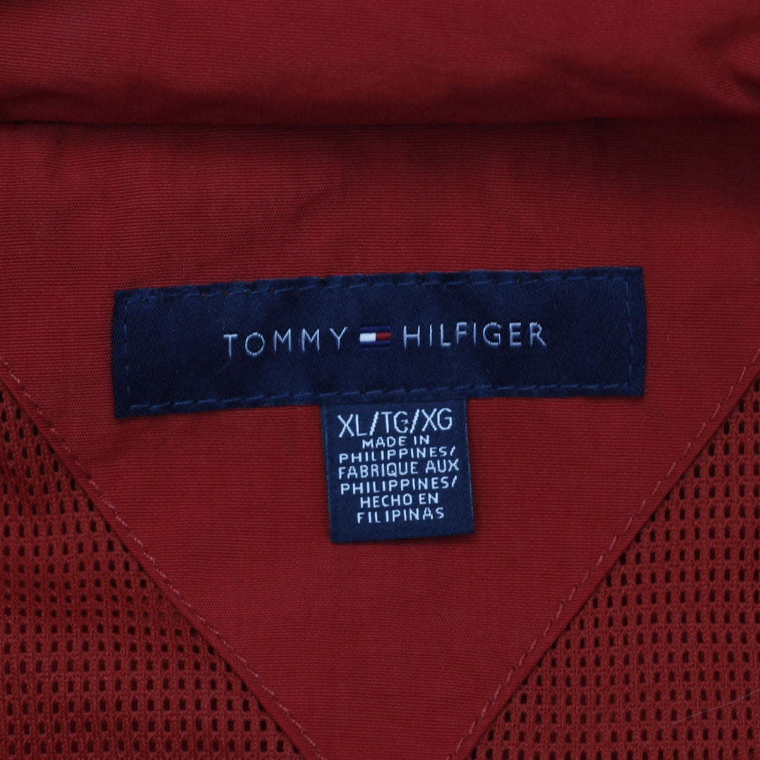Mens Tommy Hilfiger Red Full Zip Hooded Jacket