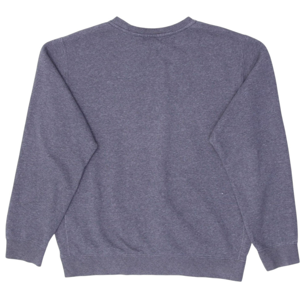 Mens Embroidered Nike Logo Gray Sweatshirt