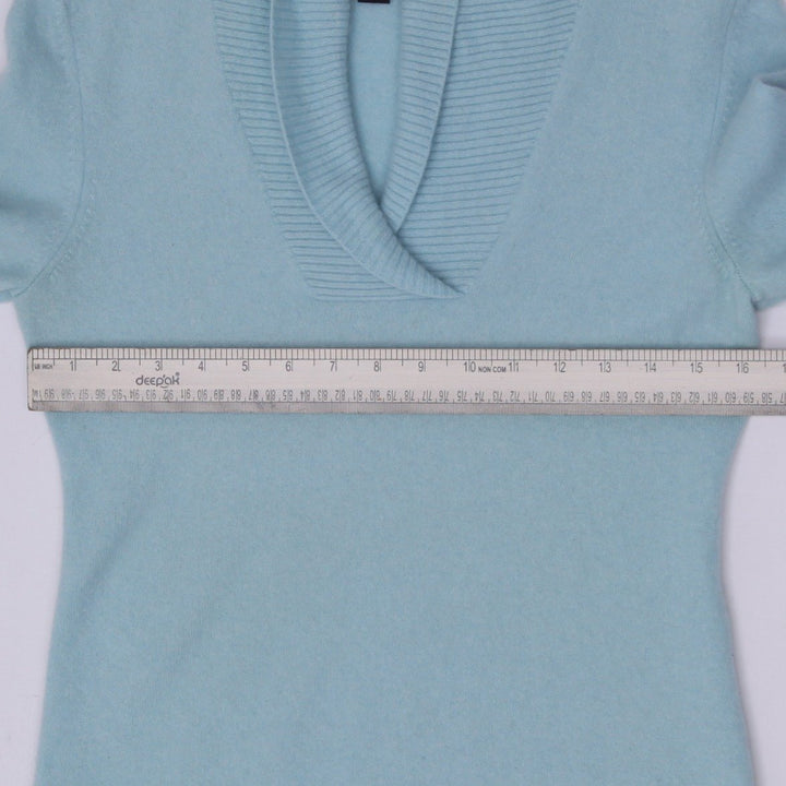 Ladies Prive 100% Cashmere Shawl Collar V-Neck Sweater Size M