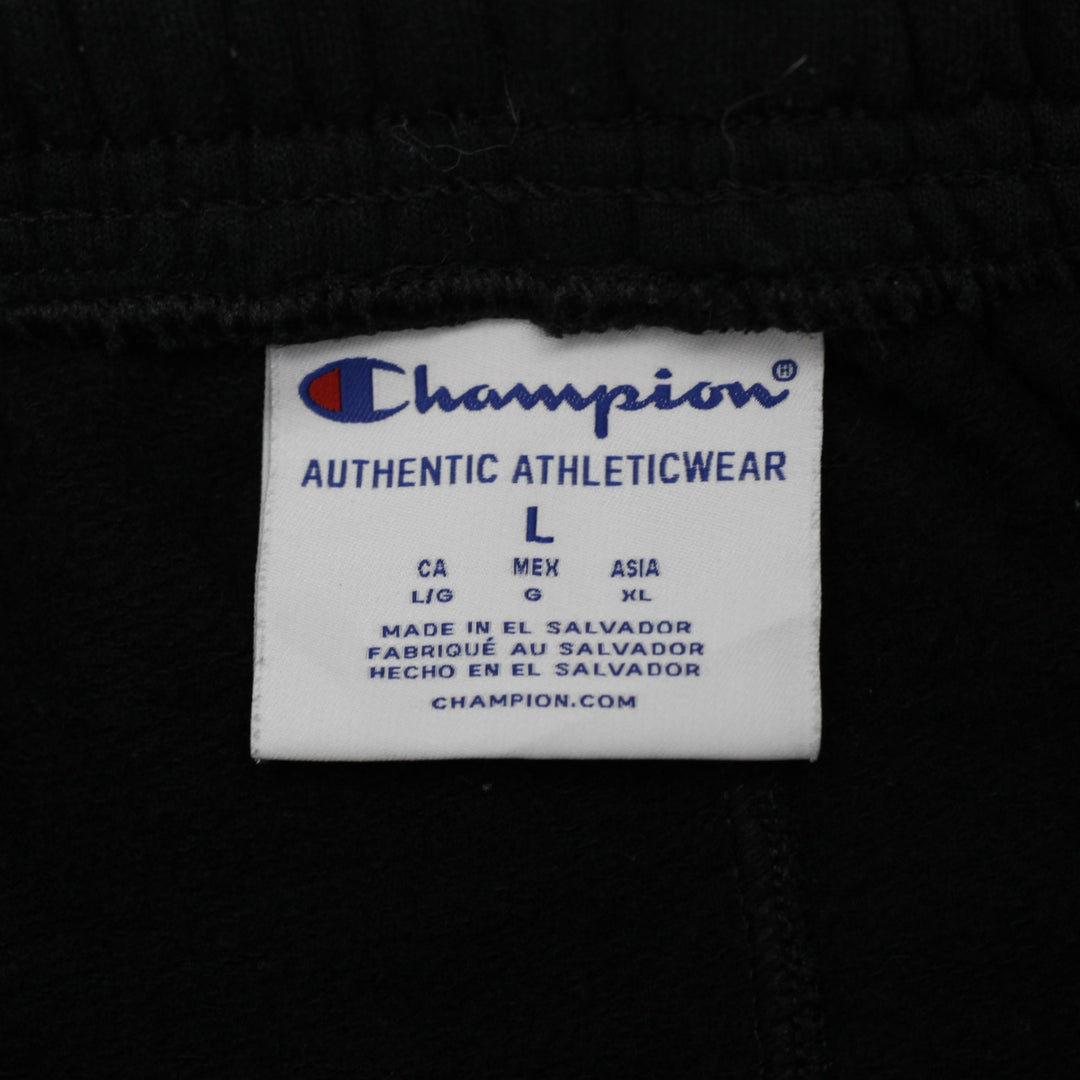 Mens Champion Authentic Athleticwear Fleece Sweatpants Black Size L