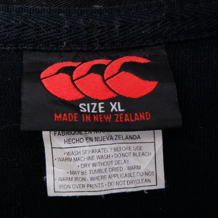 Vintage Mens Canterbury Rugby Shirt Black Hornets Club Logo | Migration_T-Shirts - Back View | Fashion Rerun