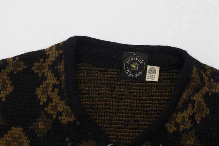 Vintage Norvyk by Ren-Dale Pure Virgin Wool Knit Cardigan Sweater - Fashion Rerun Vintage Migration_Sweaters