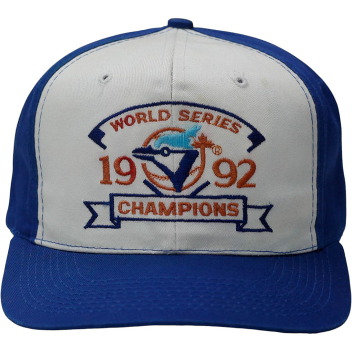 Vintage Mens Toronto Blue Jays 1992 Champions Cap White Blue Embroidered MLB