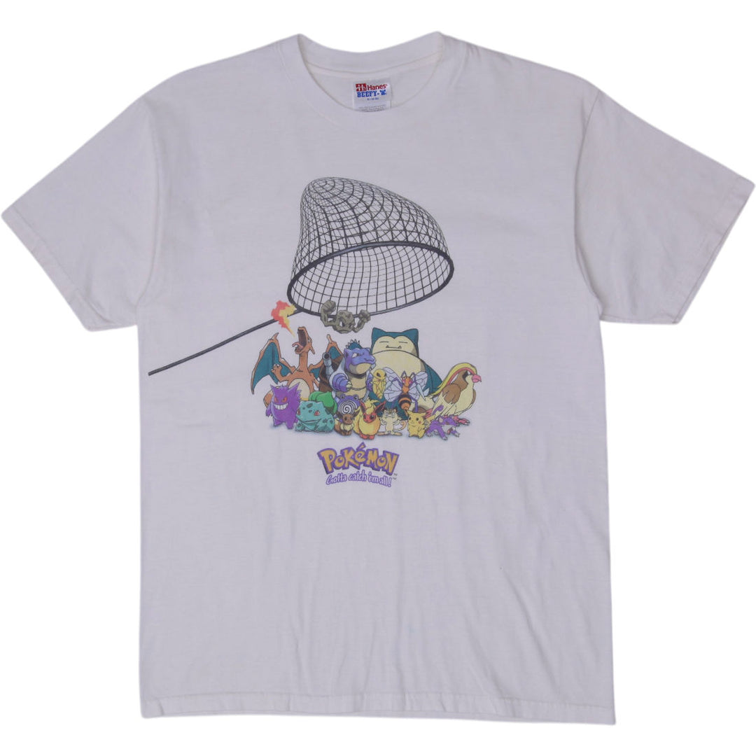 Vintage 1999 Pokemon Gen 1 Charizard Pikachu T-Shirt Size XL