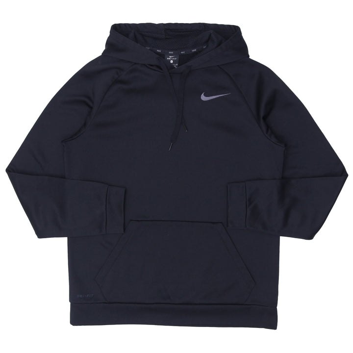 Mens Nike Swoosh Embroidered Black Pullover Hoodie - Fashion Rerun Vintage Migration_Sweaters