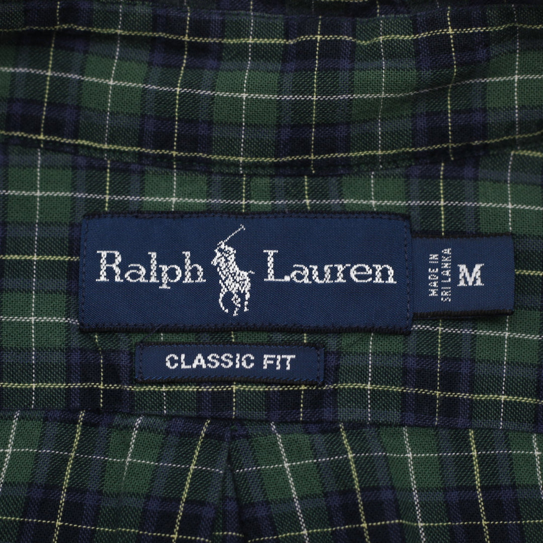 Mens Ralph Lauren Classic Fit Plaid Long Sleeve Shirt Size M